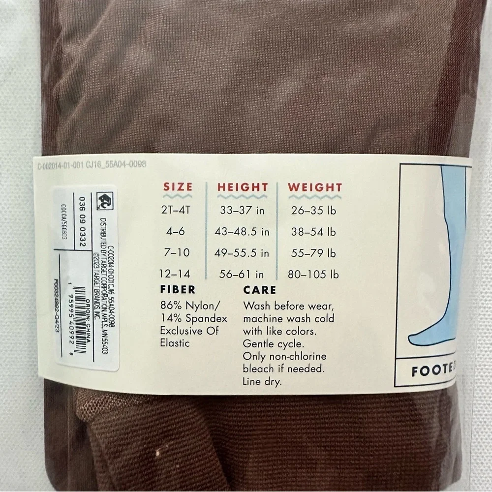 Cat & Jack Dance Footed Tights Size 2T-4T